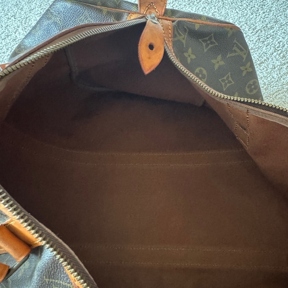 Louis Vuitton Sac Souple Travel Duffle 45 Brown Canvas, Leather Monogram GUC - Picture 14 of 16